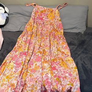Free people park slope floral maxi dress in blossom combo NWT Large